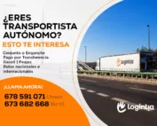 Buscamos autónomos al enganche o conjunto completo Logintia | Empresa de transporte de mercancías: Necesita incorporar transportista autónomo para Rutas Nacionales / Internacionales.